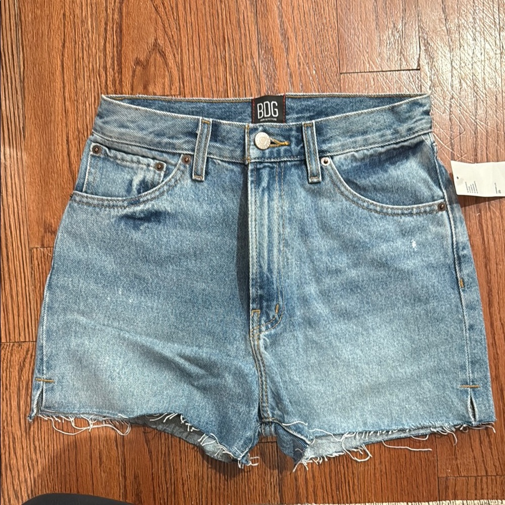 BDG Girlfriend High Rise Denim Cutoff Shorts Size 25